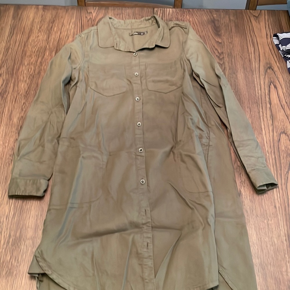 Women’s Prana Shirt Dress Size Medium Green
